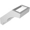 Ekena Millwork 3 1/2-in. W x 6-in. D x 6-in. H Balboa Architectural Grade PVC Knee Brace BRCP035X06X06BOA - alternate 4